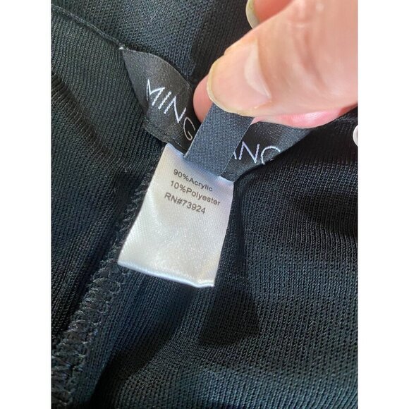 NWT Ming Wang Women's Black Basic Cut Casual Pull On Pants - 1XL - Picture 13 of 14